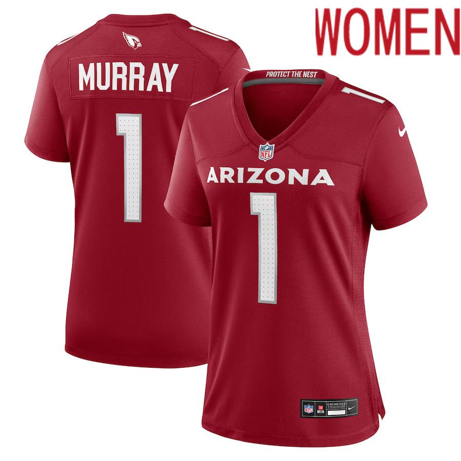 Women Arizona Cardinals #1 Kyler Murray Nike Cardinal Game Player NFL Jersey